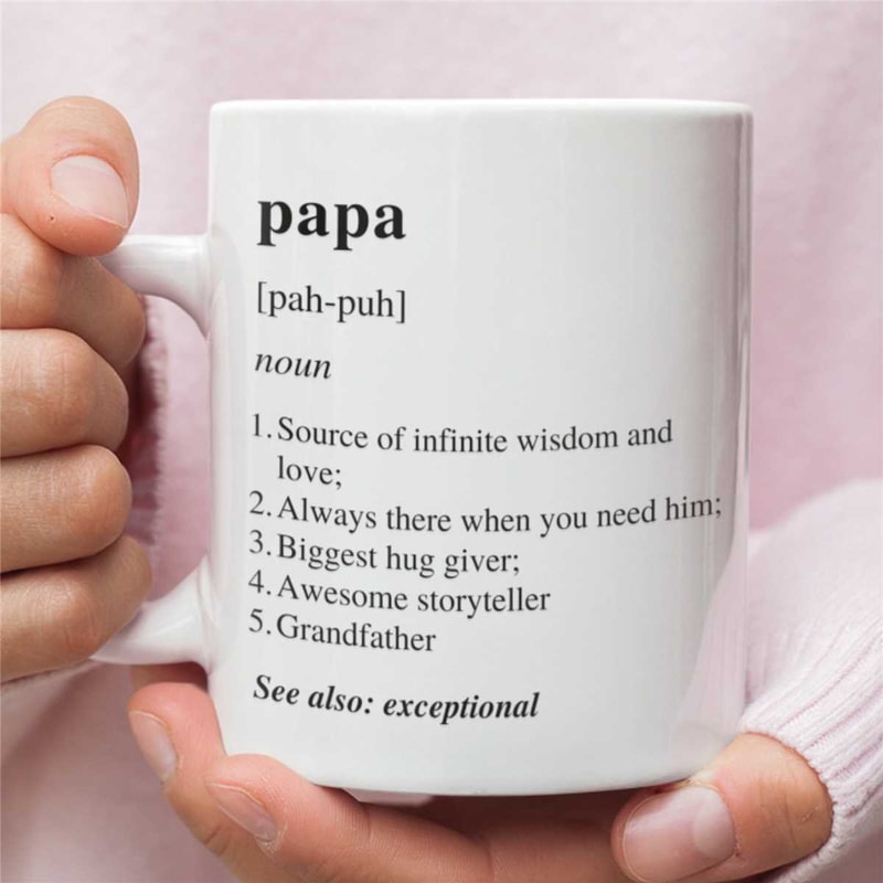 Papa definition Coffee Mug, Papa Gift, Papa Mug, Father's Day Gift, Papa to be gift.jpg