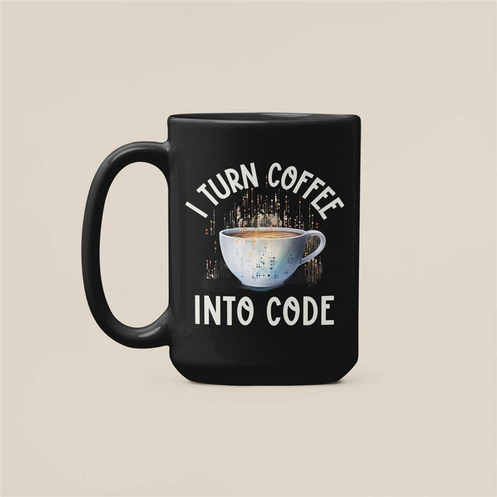 Programmer Mug, Coder Gifts, I Turn Coffee Into Code, Computer Developer Coffee Cup, Developer Presents, Funny Binary Co.jpg