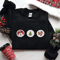 Christmas Sugar Cookies Embroidered Sweatshirt, Santa And Reindeer Crewneck Sweatshirt.jpg