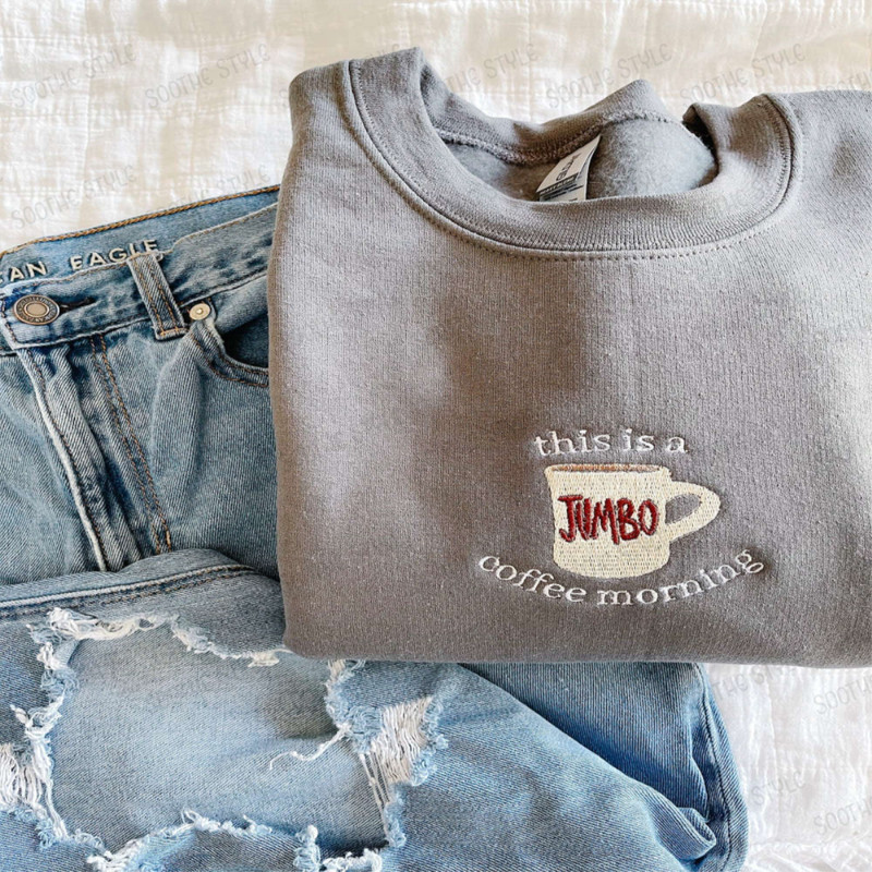 Coffee Morning Embroidered Sweatshirt 2D Crewneck Sweatshirt For Men Women.jpg