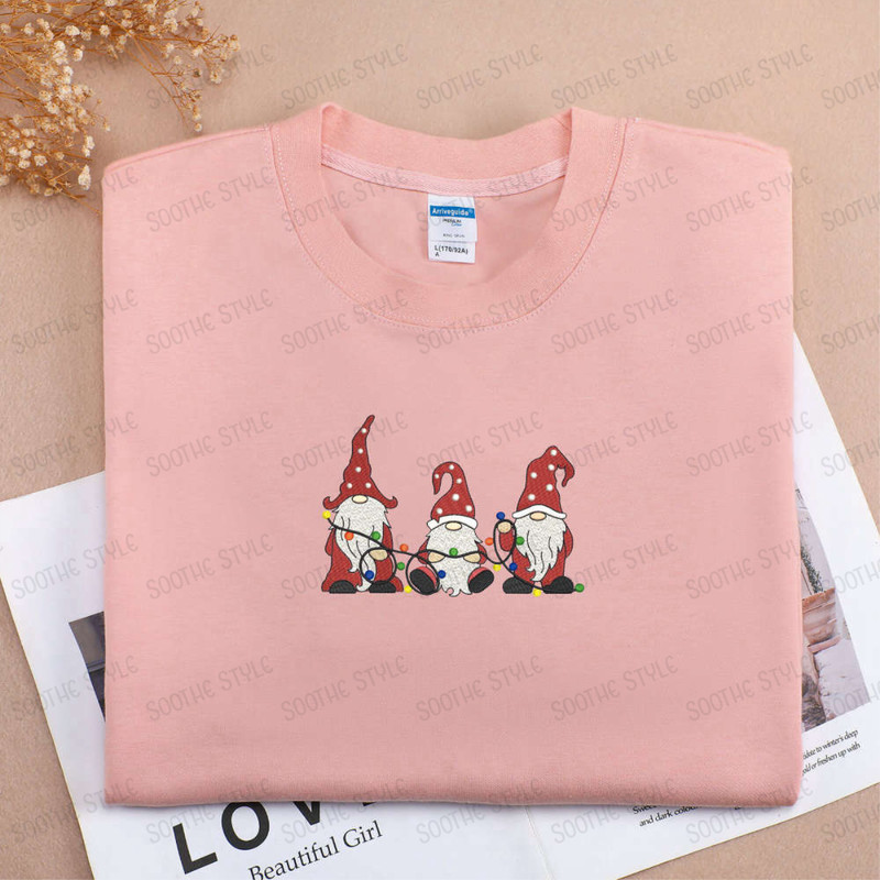 Custom Christmas Embroidered Sweatshirt, Christmas Santa Gift For Family.jpg