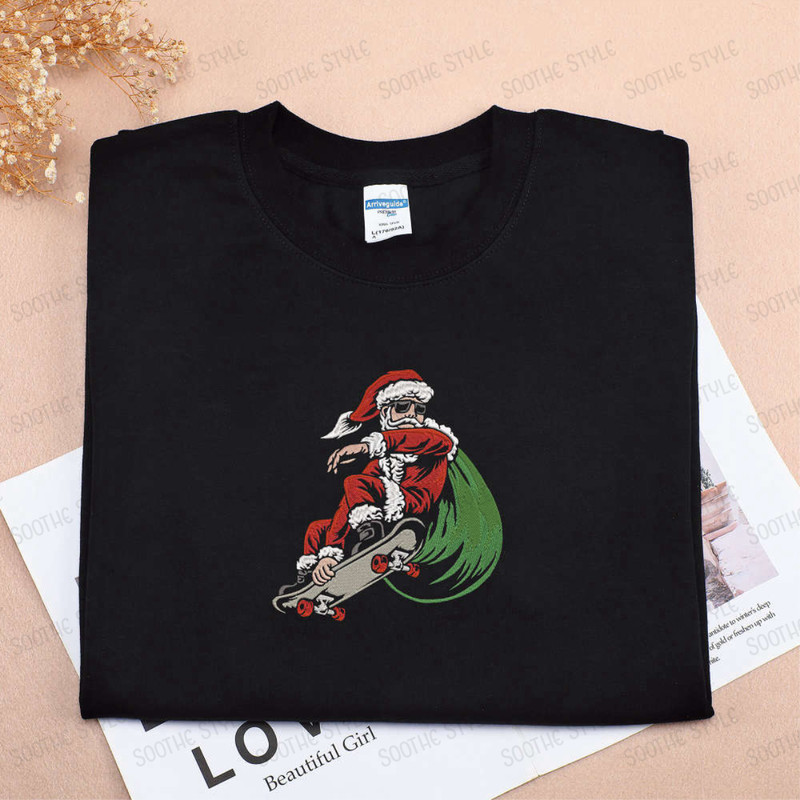 Custom Christmas Embroidered Sweatshirt, Merry Christmas Sweater For Family.jpg