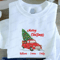 Custom Embroidered Christmas Truck Sweatshirt, Embroidered Sweatshirt Gift For Family.jpg