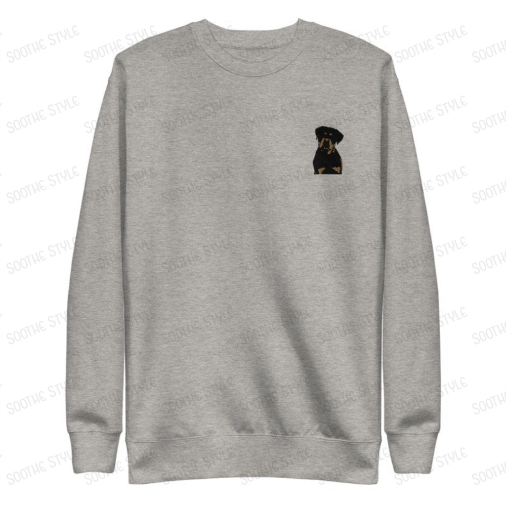 Dog Lover Embroidered Sweatshirt 2D Crewneck Sweatshirt Gift For Family.jpg