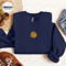 Honey Bee Embroidered Sweatshirt 2D Crewneck Sweatshirt Gift For Family.jpg