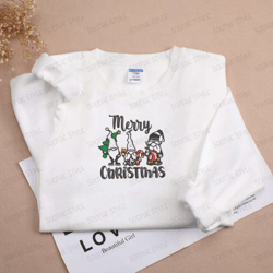 merry christmas embroidered sweatshirt 2d crewneck sweatshirt for christmas