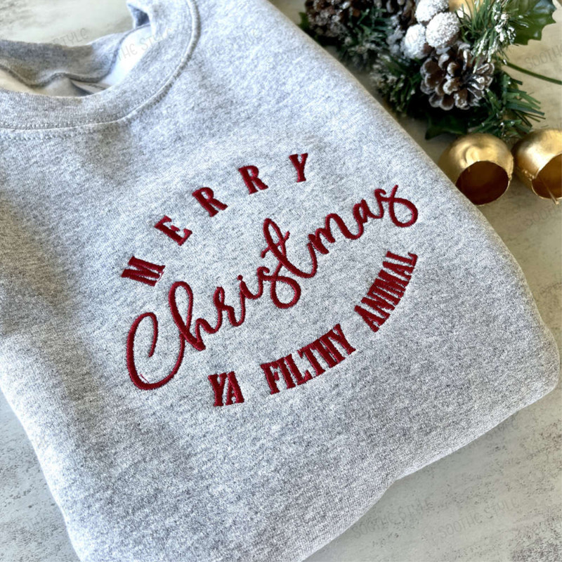Merry Christmas Ya Filthy Animal Sweatshirt, Best Gift For Christmas 2023.jpg