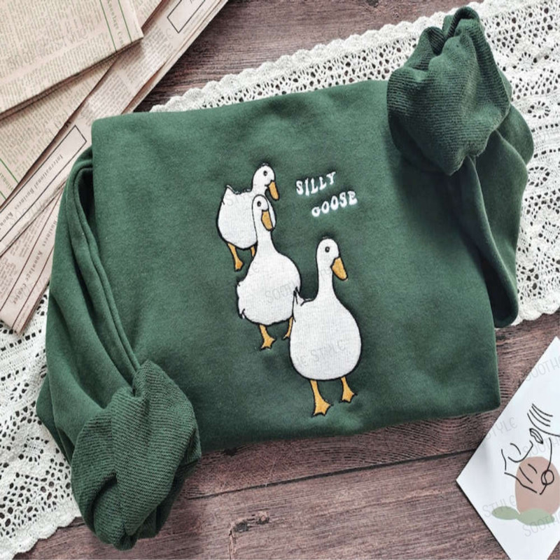Three Goose Embroidered Sweatshirt 2D Crewneck Sweatshirt For Women And Men.jpg