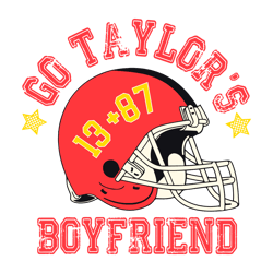 Happy Valentine's Day Svg, Go Taylors Boyfriends 87 Helmet Svg, Football Lovers