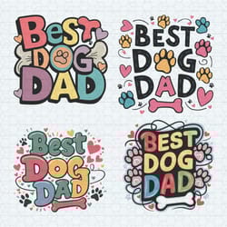 funny best dog dad svg bundle