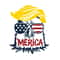 Merica Bald Eagle Trump Independence SVG 4th Of July SVG Bald Eagle SVG Trump Hair SVG.jpg