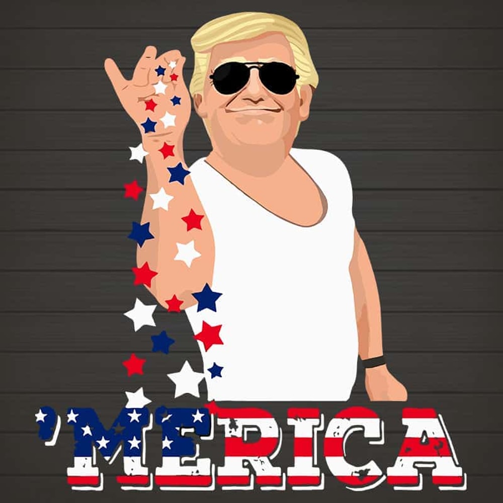 Merica Donaltrump Funny SVG Dxf Eps PNG Instant Download.jpg