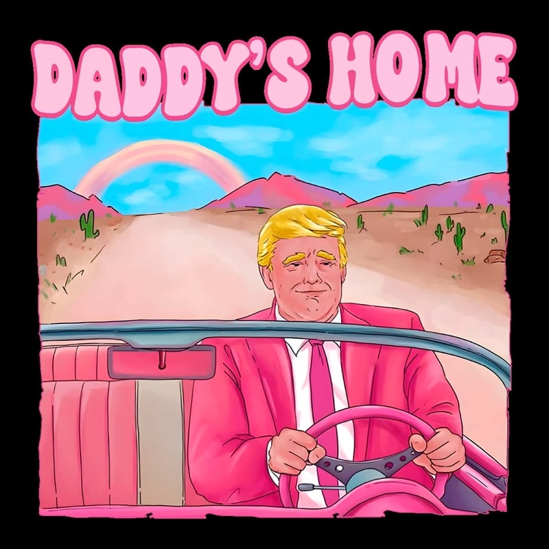 Only PNG File -Funny Daddy's Home Donald Trump Pink PNG.jpg