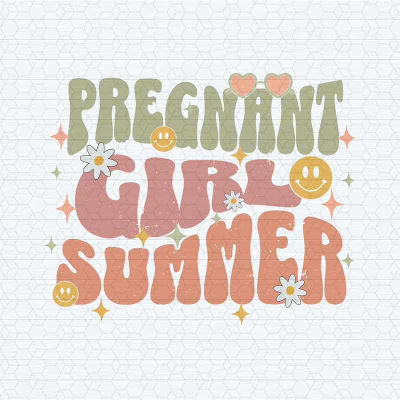 Pregnant Girl Summer Pregnancy Announcement SVG.jpg