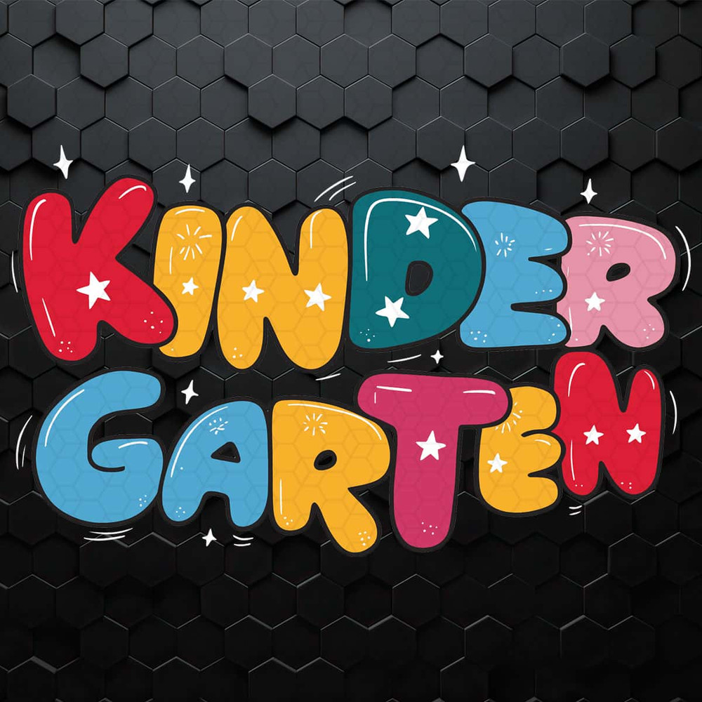 Retro Kindergarten Teacher Team Group Teacher Gift Kids Kindergarten Tee SVG.jpg