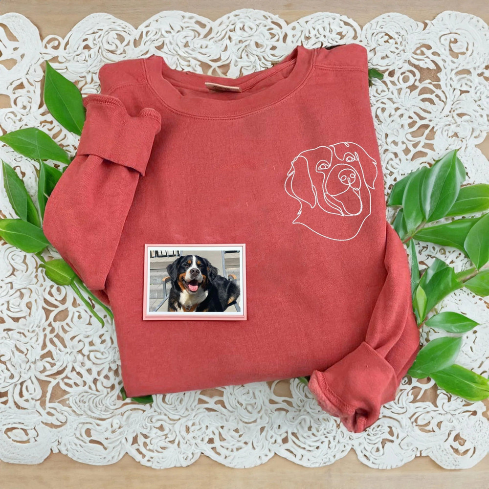 Comfort Color Custom Embroidered Dog Face Sweatshirt from Your Photo.jpg