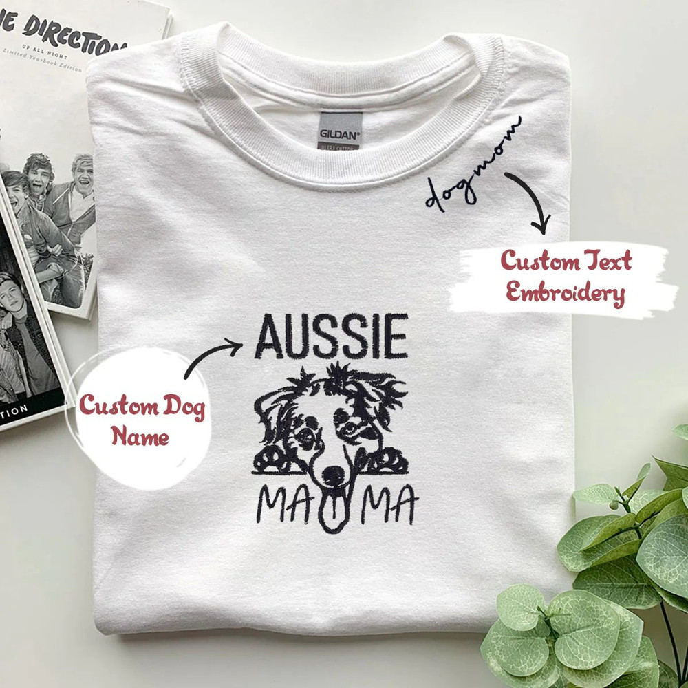 Custom Australian Shepherd Dog Mama Shirt Embroidered Collar , Personalized Shirt with Dog Name, Best Gifts For Australian Shepherd Owners.jpg