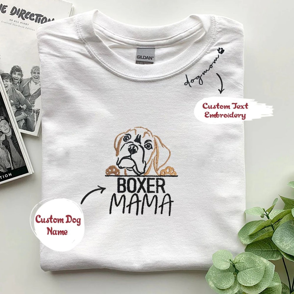Custom Boxer T shirts, Dog Mama Shirt Embroidered Collar with Dog Name, Best Gifts For Boxer Lovers.jpg