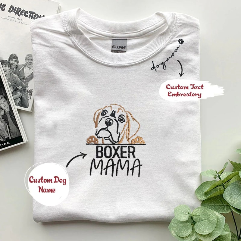 Custom Boxer T shirts, Dog Mama Shirt Embroidered Collar with Dog Name, Best Gifts For Boxer Lovers.jpg