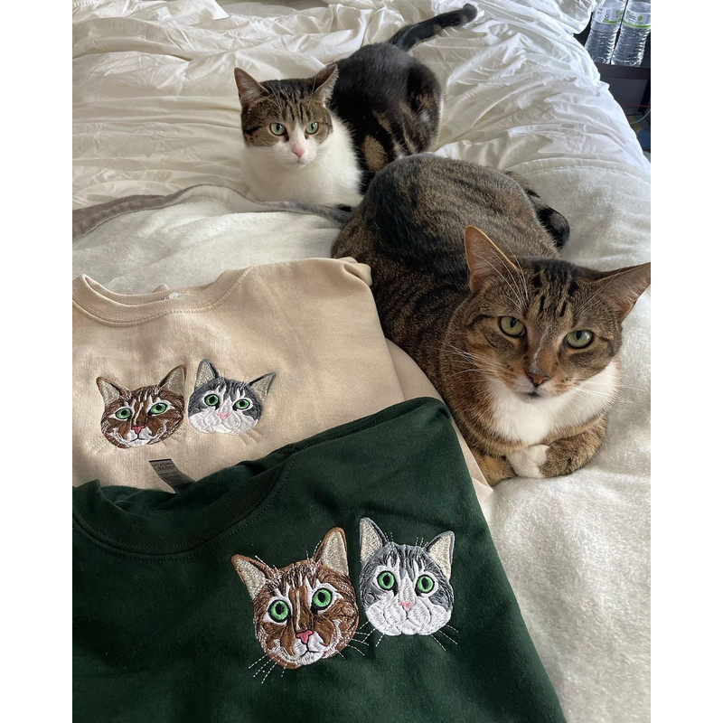 Custom Embroidered Cat Lover Sweatshirt or Hoodie, Personalized Unique Gift ideas for Cat Lovers.jpg