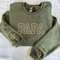 Custom Embroidered Papa Sweatshirt with GrandKids Names on Sleeve, Personalized Gift for Grandpa.jpg