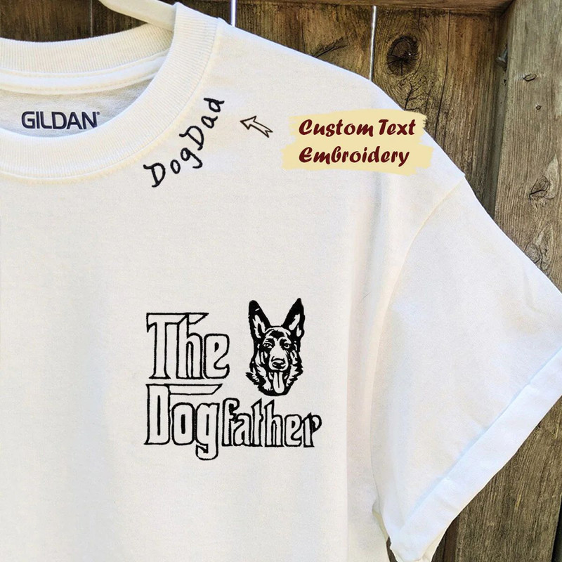 Custom German Shepherd Dog Dad Embroidered Collar Shirt, Personalized The DogFather Shirt German Shepherd, Gifts For German Shepherd Lovers.jpg