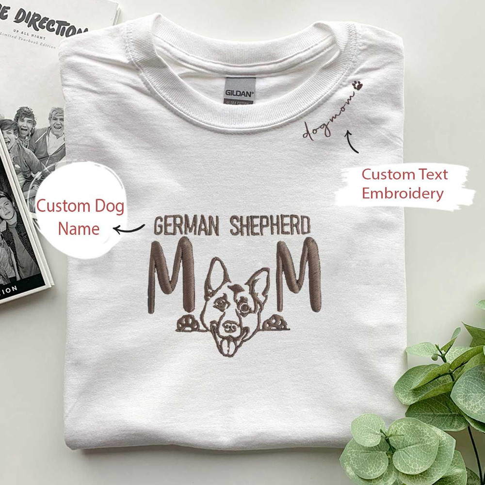 Custom German Shepherd Dog Mom Embroidered Collar Shirt, Personalized Shirt with Dog Name, Gifts For German Shepherd Lovers.jpg