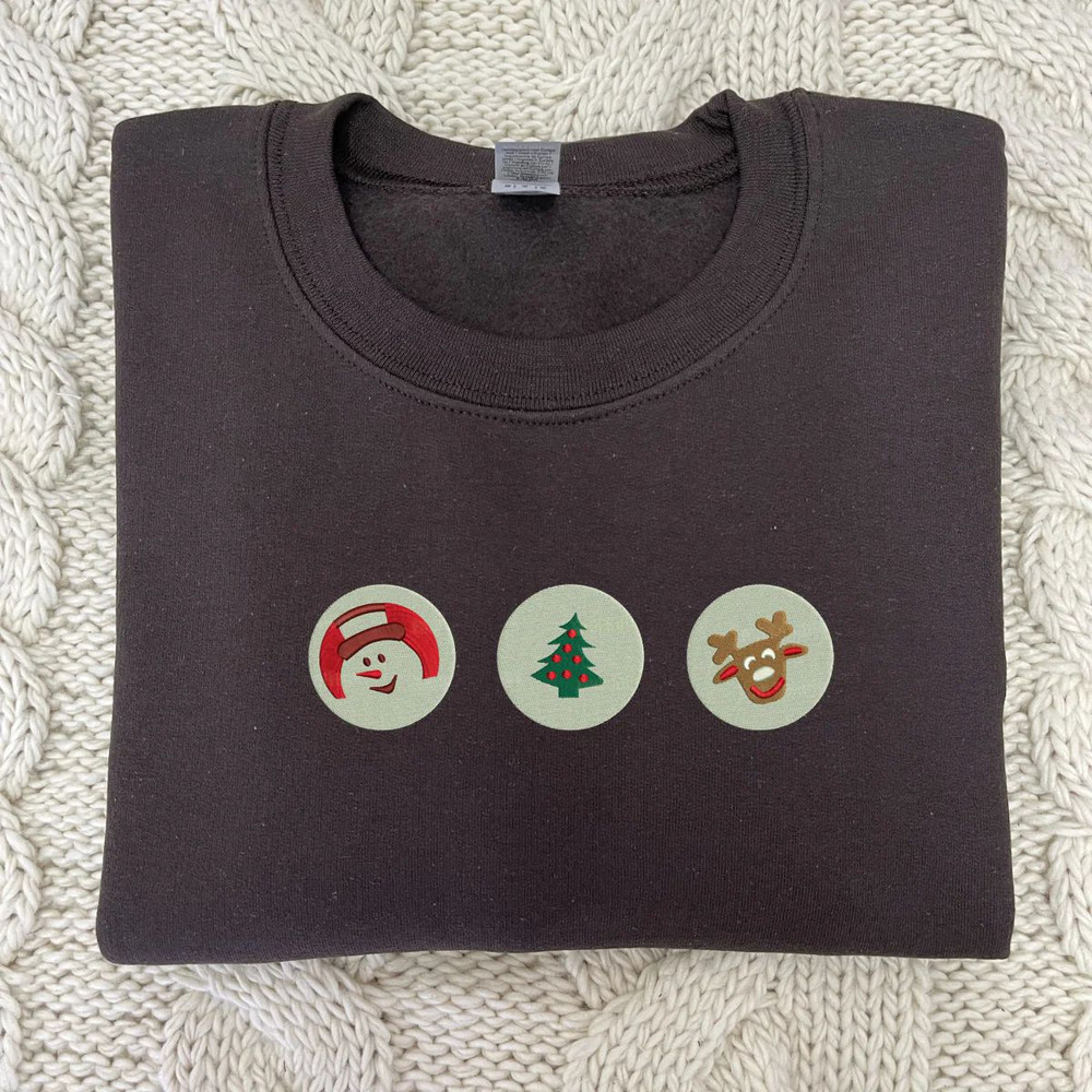 Embroidered Christmas Sweatshirt, Christmas Cookie Sweatshirt Crewneck or Hoodie.jpg