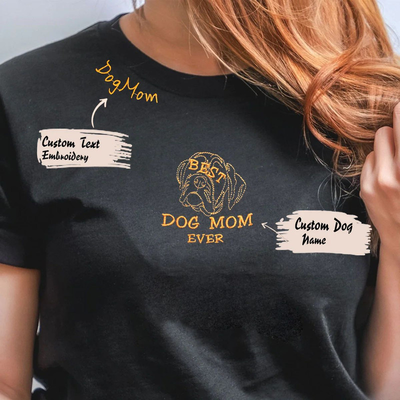 Personalized Best Boxer Dog Mom Ever Shirt Embroidered Collar, Custom Shirt with Dog Name, Best Gifts For Boxer Lovers.jpg