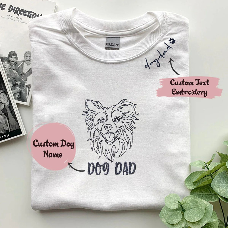 Personalized Border Collie Dog Dad Shirt Embroidered Collar, Custom Shirt with Dog Name, Best Gifts For Boxer Lovers.jpg