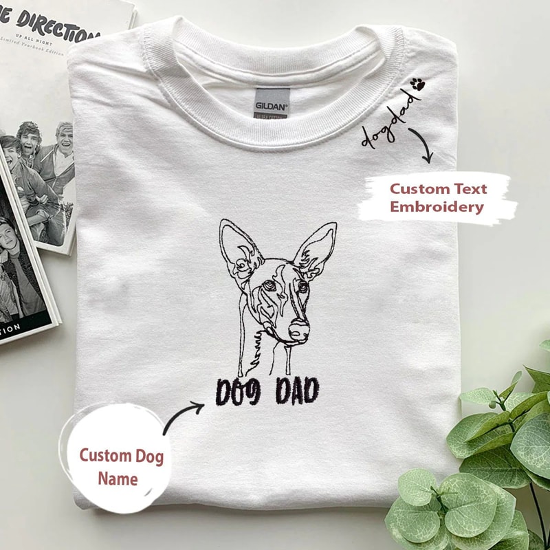 Personalized Italian Greyhound Dog Dad Shirt Embroidered Collar, Custom Shirt with Dog Name, Best Gifts For Greyhound Lovers.jpg