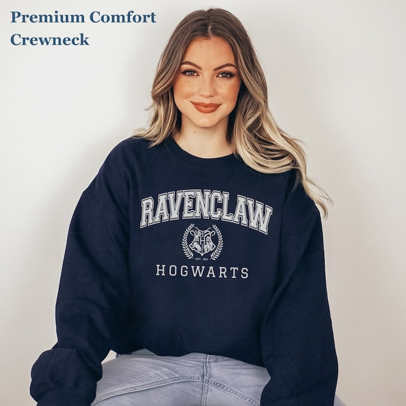Classic Wizard House Sweatshirt, Ravenclaw Hogwarts House Collection, HP Wizard School Shirt.jpg