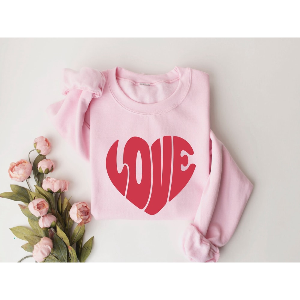 Love Heart Valentine Sweatshirt, Womens Valentines Day Sweatshirt, Gift For Lover.jpg