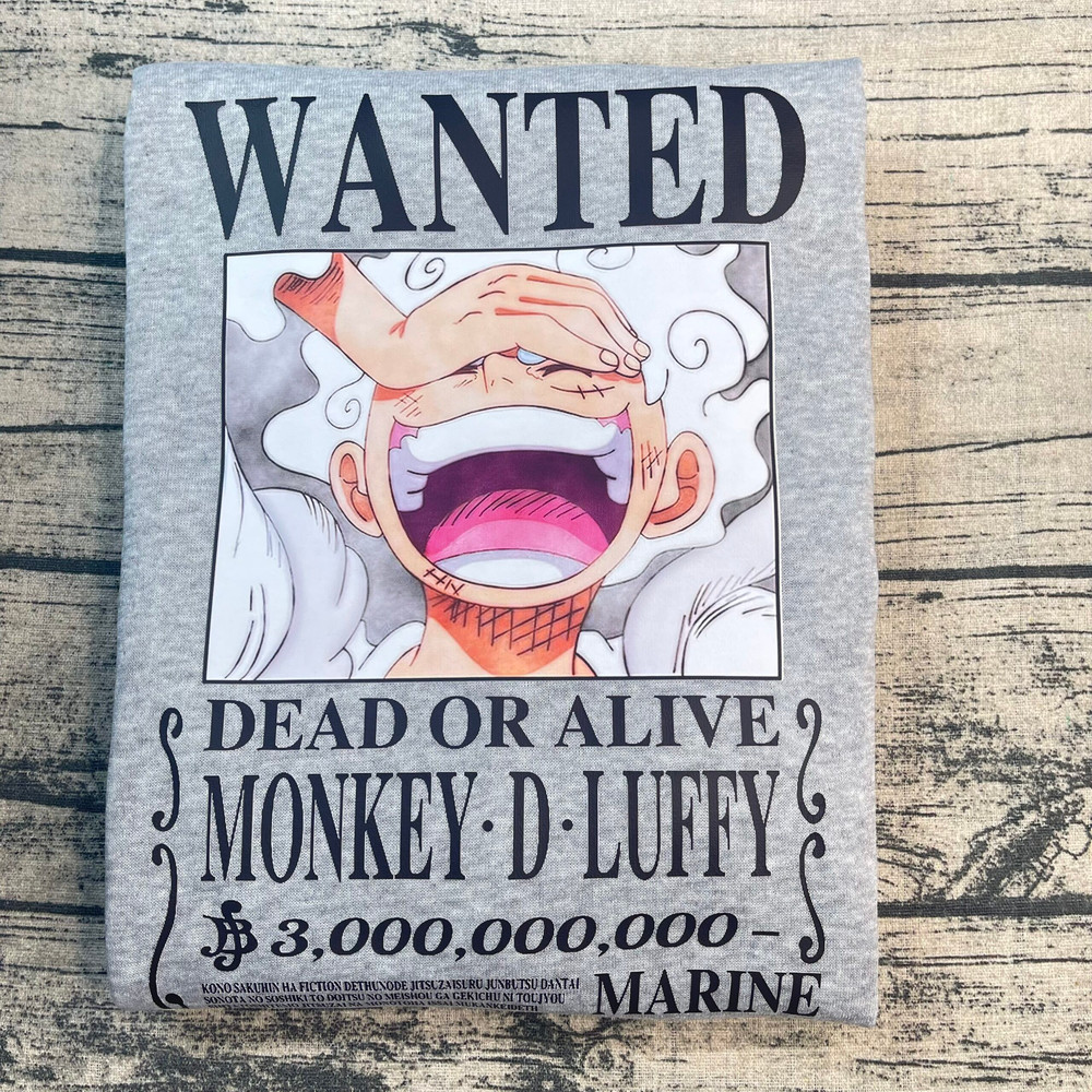Luffy Gear 5 Wanted One Piece Anime Sweatshirt.jpg