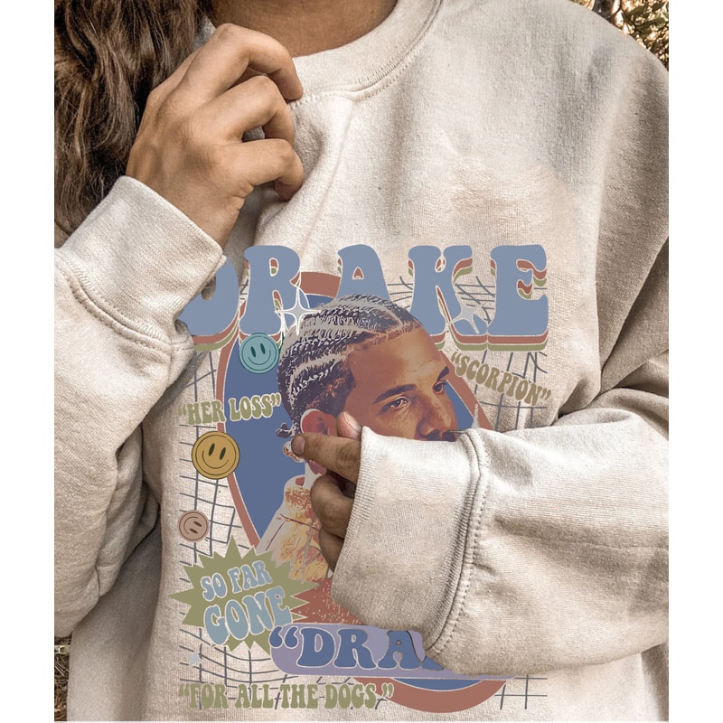 Vintage Drake 90s Sweatshirt and Tshirt, It’s All A Blur Tour Shirt 3.png