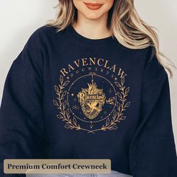vintage wizard house sweatshirts, ravenclaw hogwarts house sweatshirt, hp wizard school shirt