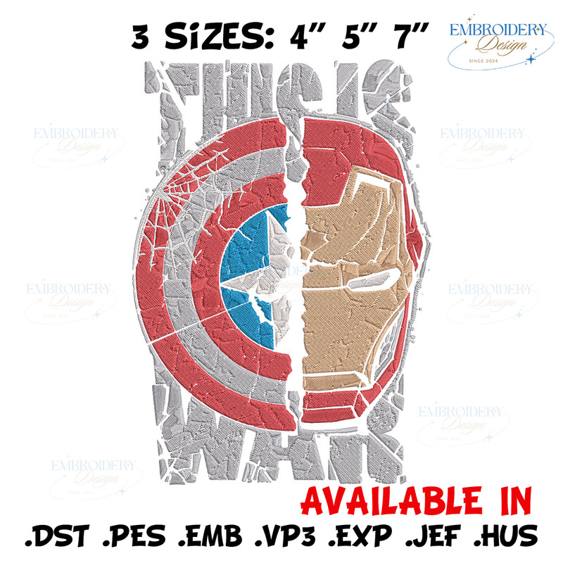 Captain x iron man Embroidery Design, Marvel Embroidery, Embroidery File, Anime Embroidery, Anime shirt,Digital download.jpg