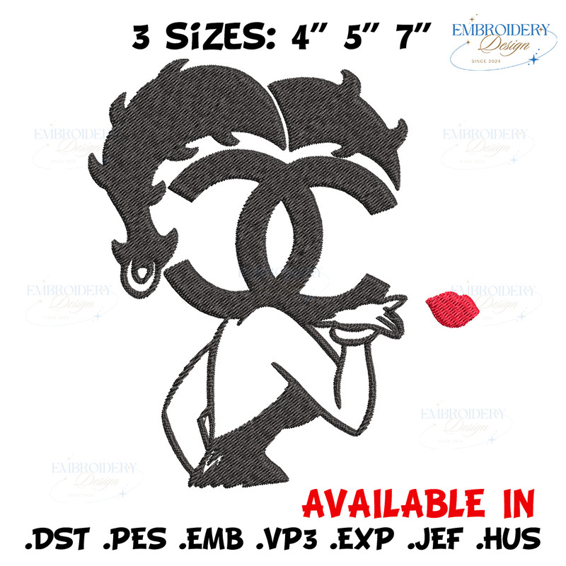 Cartoon girl gucci Embroidery Design, Gucci Embroidery, Brand Embroidery, Embroidery File, Logo shirt, Digital download.jpg