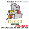 Cartoon Gucci Embroidery design, Cartoon Gucci Embroidery, cartoon design, Embroidery File, Gucci logo, Digital download.jpg