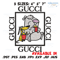 Cartoon Gucci Embroidery design, Cartoon Gucci Embroidery, cartoon design, Embroidery File, Gucci logo, Instant download.jpg