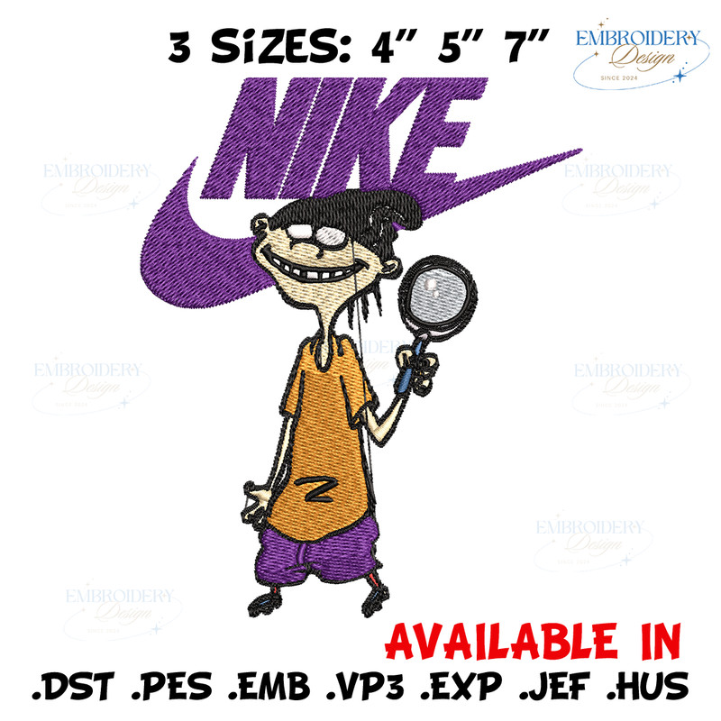 Cartoon Nike Embroidery design, Cartoon Embroidery, Nike design, Embroidery file, logo nike shirt, Instant download.jpg