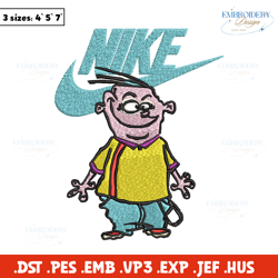 cartoon swoosh nike embroidery design, cartoon swoosh nike embroidery, nike design, embroidery file, instant download.