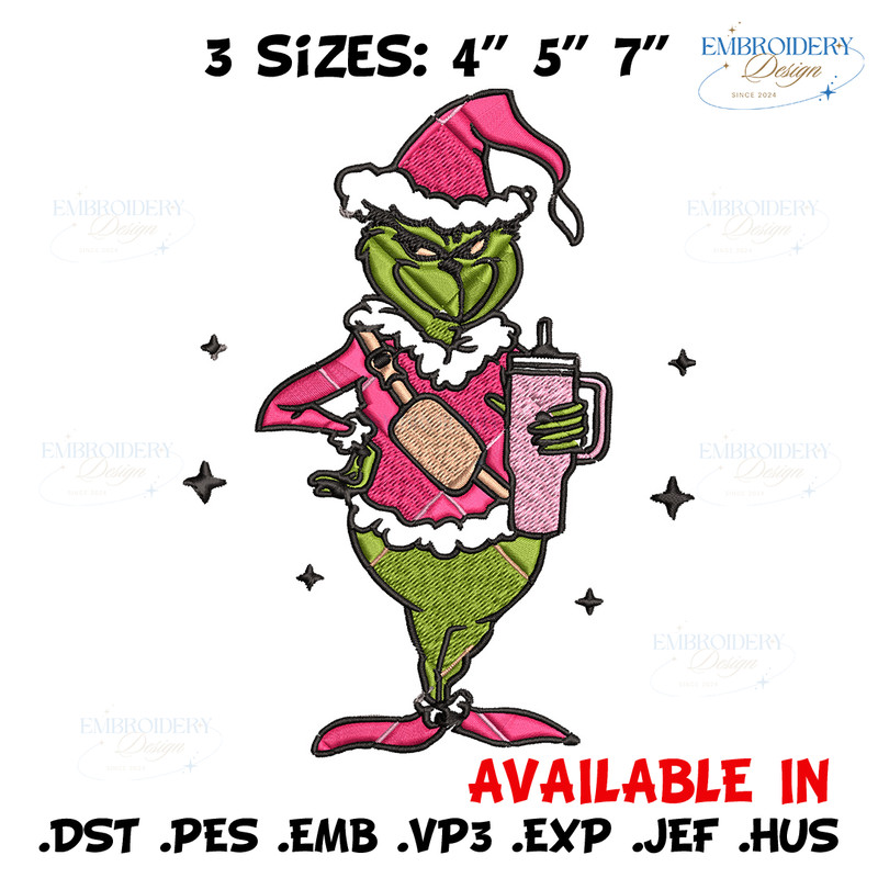 Chrismas grinch Embroidery Design, Grinch Embroidery, Embroidery File, Brand Embroidery, Logo shirt, Digital download.jpg