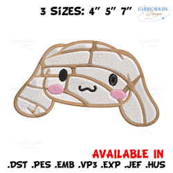 cinnamoroll mummy embroidery design, cinnamoroll cartoon embroidery, embroidery file, cartoon shirt, digital download.