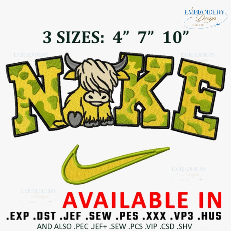 Cow nike embroidery design, Brand design, Embroidered shirt, Brand shirt, Brand Embroidery, digital download.jpg