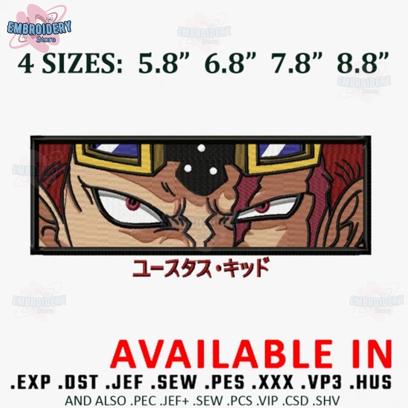 Captain kid eyes embroidery design, Embroidered shirt, Anime shirt, Anime design, Anime Embroidery, digital download.jpg