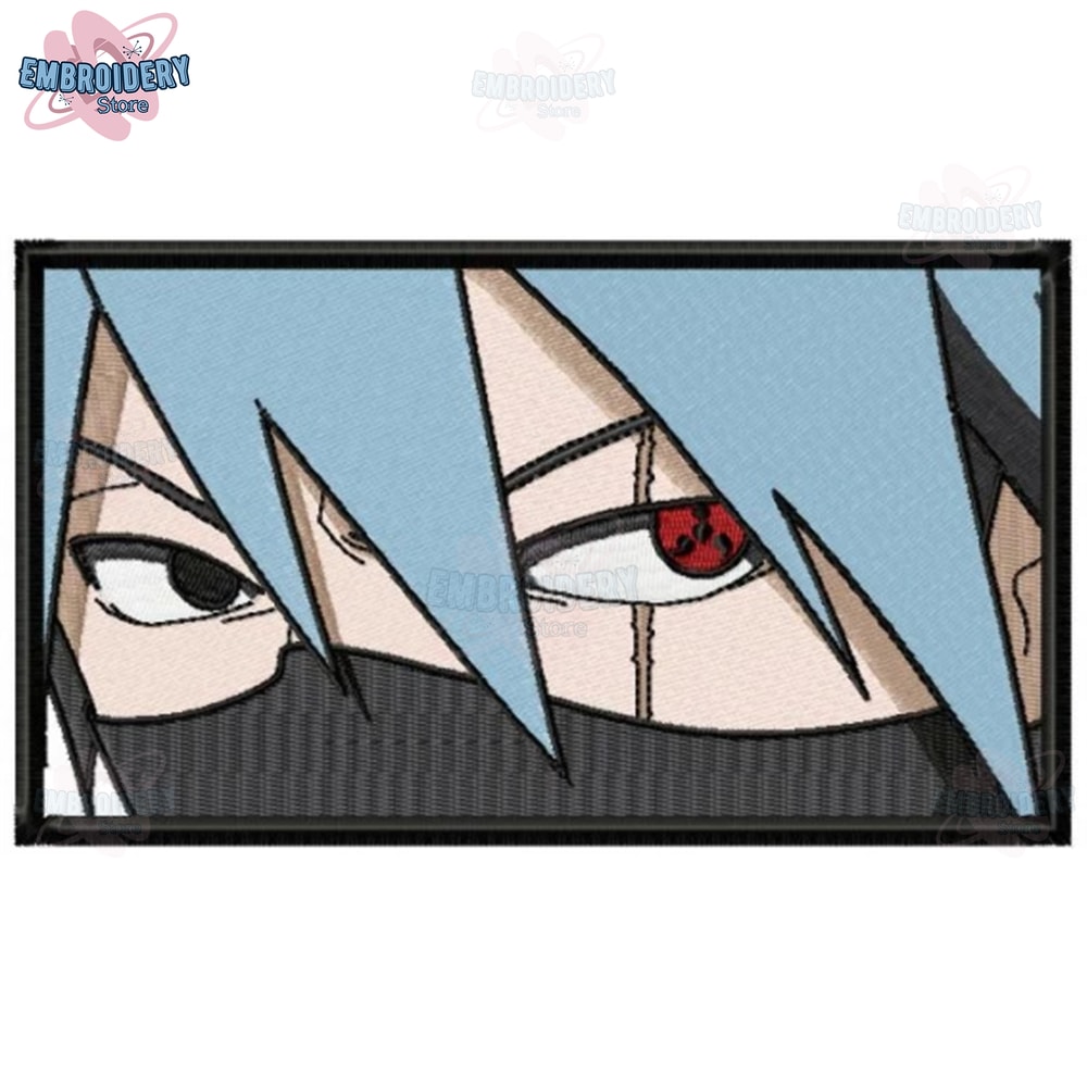 Kakashi sharingan eyes embroidery design,Embroidered shirt,Anime shirt, Anime Embroidery, Anime design, digital download.jpg