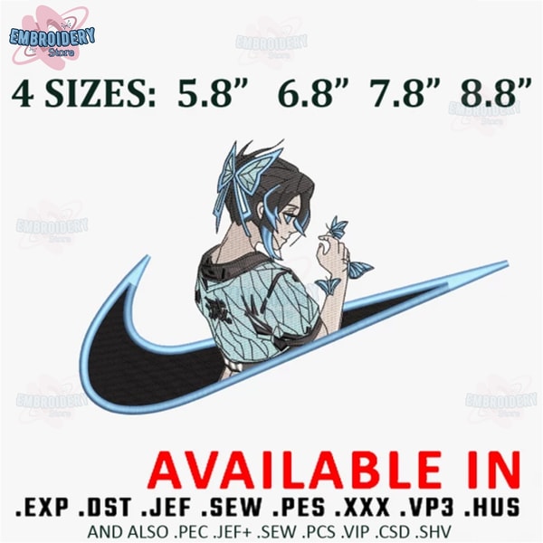 Kochou shinobu embroidery design, Embroidered shirt, Anime Embroidery, Anime design, Anime shirt, digital download.jpg