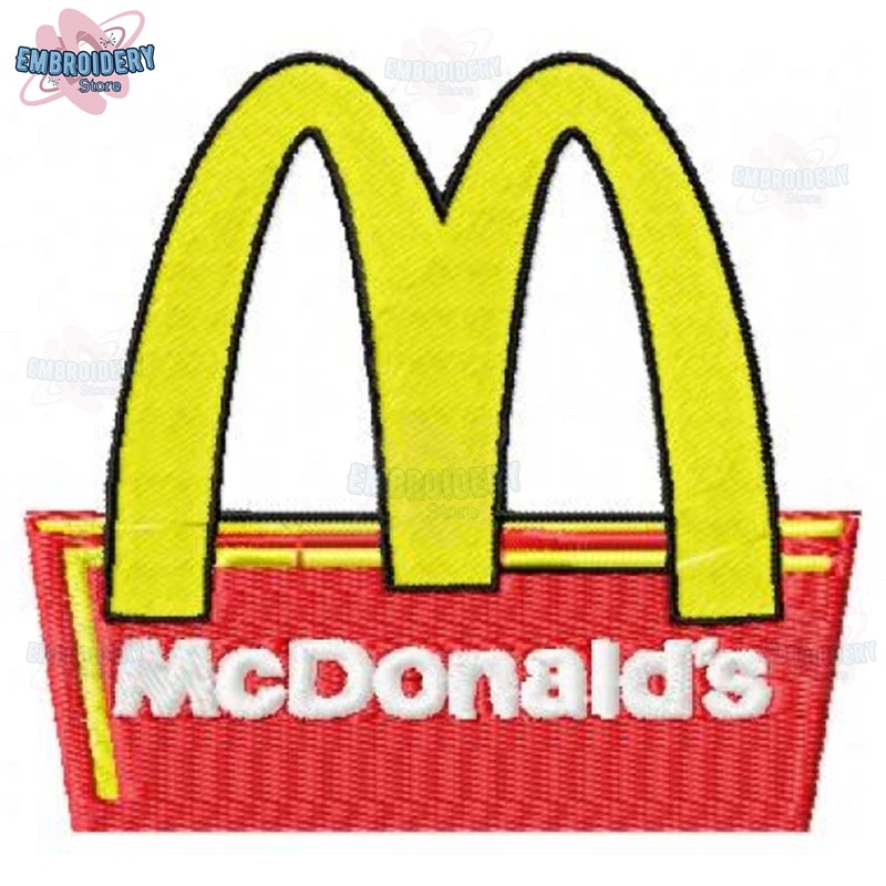 Mcdonalds logo embroidery design, Brand design, Embroidered shirt, Brand shirt, Brand Embroidery, digital download.jpg