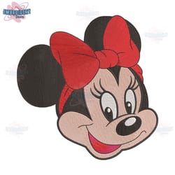 red bow minnie mouse embroidery png